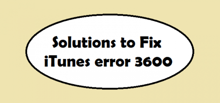 Here’s How To Fix iPhone Error 3600