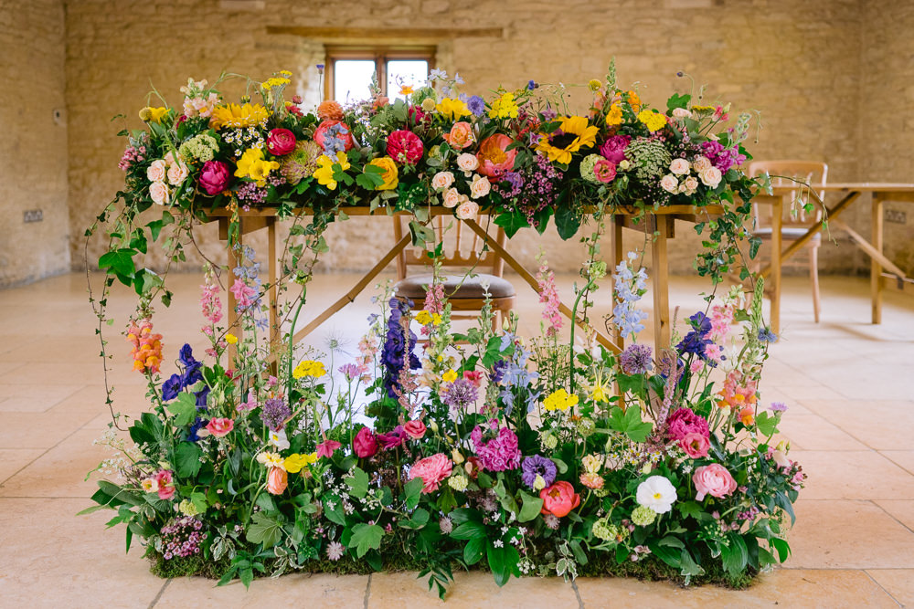 Use Greenery and Seasonal Florals