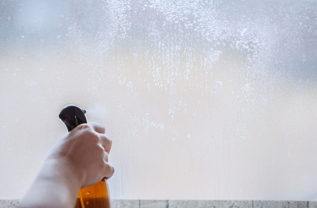 how to fix glass stains